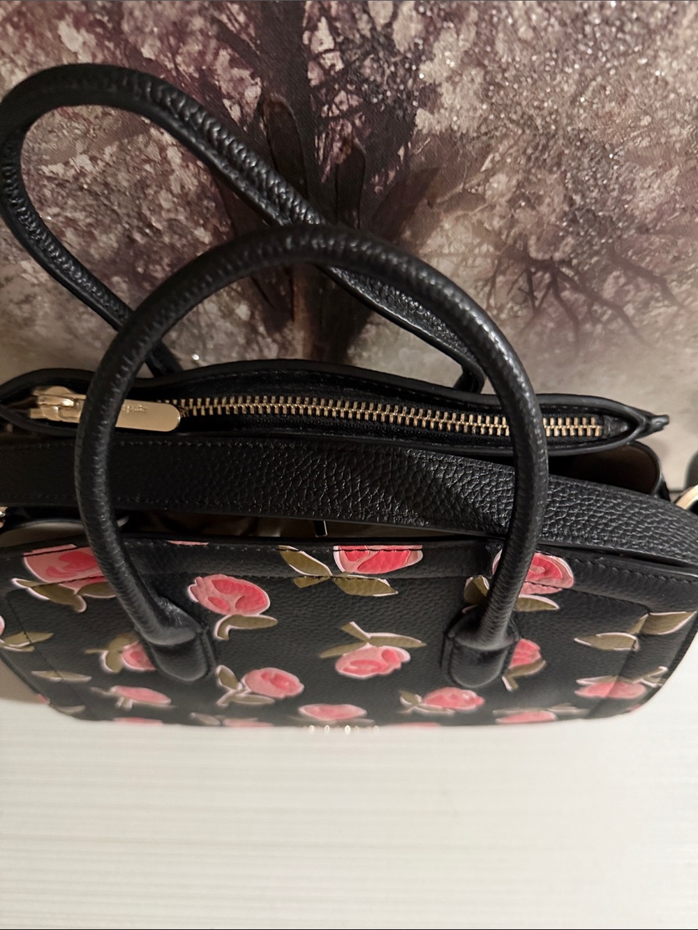 Kate Spade Knott Ditsy Rose Medium Satchel - Picture 2 of 9